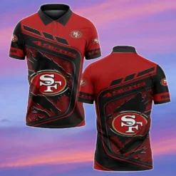 San Francisco 49ers Polo Shirt, All Over Print Polo Shirt NFL02070125000