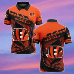 Cincinnati Bengals Polo Shirt, All Over Print Polo Shirt NFL02070125008