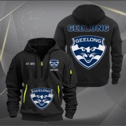 Geelong AFL Hoodie Half Zipper, All Over Print Hoodie Half Zipper AFL01070125134