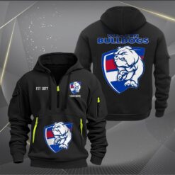 Western Bulldogs AFL Hoodie Half Zipper, All Over Print Hoodie Half Zipper AFL01070125137
