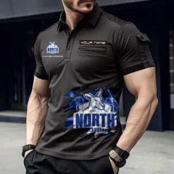 North Melbourne Fans Gift Pocket Polo Shirt, All Over Print Polo Shirt For Sport Fan, Custom Name AFL11070725128