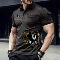 Collingwood Fans Gift Pocket Polo Shirt, All Over Print Polo Shirt For Sport Fan, Custom Name AFL11070725131