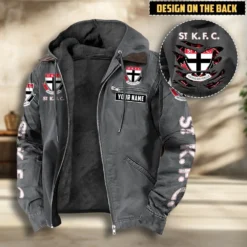St Kilda Fans Gift Hooded And Flannel Hoodie, All Over Print Hoodie For Sport Fan, Custom Name AFL11070825124