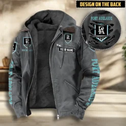 Port Adelaide Fans Gift Hooded And Flannel Hoodie, All Over Print Hoodie For Sport Fan, Custom Name AFL11070825130