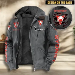 Sydney Swans Fans Gift Hooded And Flannel Hoodie, All Over Print Hoodie For Sport Fan, Custom Name AFL11070825132