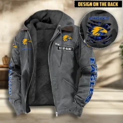 West Coast Eagles Fans Gift Hooded And Flannel Hoodie, All Over Print Hoodie For Sport Fan, Custom Name AFL11070825137