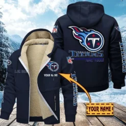 Tennessee Titans Lamb Fleece Thick Coat, All Over Print Lamb Fleece Thick Coat DTH05070525604