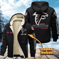 Atlanta Falcons Lamb Fleece Thick Coat, All Over Print Lamb Fleece Thick Coat DTH05070525608
