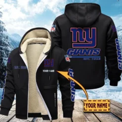 New York Giants Lamb Fleece Thick Coat, All Over Print Lamb Fleece Thick Coat DTH05070525609