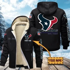 Houston Texans Lamb Fleece Thick Coat, All Over Print Lamb Fleece Thick Coat DTH05070525629