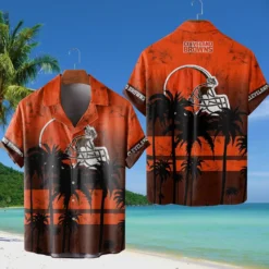 Cleveland BrownsHawaiian Shirt, All Over Print Hawaiian Shirt HTT09070425318