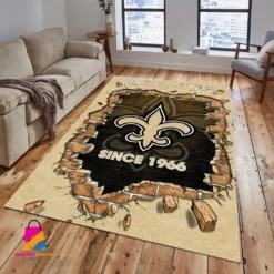 New Orleans Saints Rug, All Over Print Rug MNT02070125006