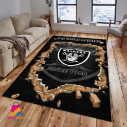 Oakland Raiders Rug, All Over Print Rug MNT02070125014