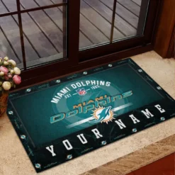 Miami Dolphins Doormat, All Over Print Doormat NFL11070225124