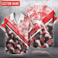Redcliffe Dolphins Hawaiian Shirt, All Over Print Hawaiian Shirt NRL13070425012