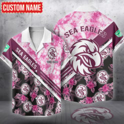 Manly Warringah Sea Eagles Hawaiian Shirt, All Over Print Hawaiian Shirt NRL14070425345