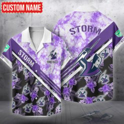 Melbourne Storm Hawaiian Shirt, All Over Print Hawaiian Shirt NRL16070425901