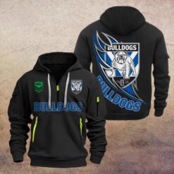 Canterbury-Bankstown Bulldogs Hoodie Half Zipper, All Over Print Hoodie Half Zipper NRL17070425678