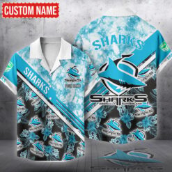 Cronulla Sharks Hawaiian Shirt, All Over Print Hawaiian Shirt NRL18070425567