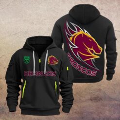Brisbane Broncos Hoodie Half Zipper, All Over Print Hoodie Half Zipper NRL19070425234