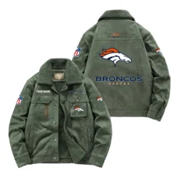 Dallas Cowboys Fan Gift Padded Lapel Jacket, Jacket All Over Print For NFL Lovers, Custom Name G1A072025DB001 - Army Green