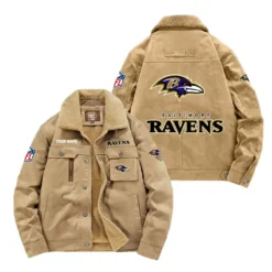 Buffalo Bills Fan Gift Padded Lapel Jacket, Jacket All Over Print For NFL Lovers, Custom Name G1A072025BR001 - Khaki