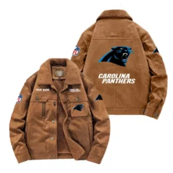 Cleveland Browns Fan Gift Padded Lapel Jacket, Jacket All Over Print For NFL Lovers, Custom Name G1A072025CP001 - Coffee