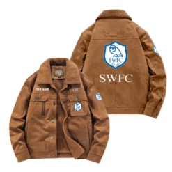 Sheffield Wednesday Fan Gift Padded Lapel Jacket, Jacket All Over Print For NFL Lovers, Custom Name G1A082025SW001 - Coffee