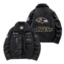 Buffalo Bills Fan Gift Padded Lapel Jacket, Jacket All Over Print For NFL Lovers, Custom Name G1A072025BR001 - Black
