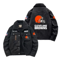 Carolina Panthers Fan Gift Padded Lapel Jacket, Jacket All Over Print For NFL Lovers, Custom Name G1A072025CB001 - Black