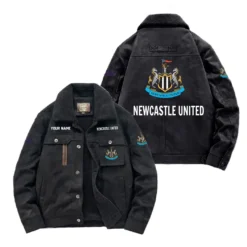 Newcastle United Fan Gift Padded Lapel Jacket, Jacket All Over Print For NFL Lovers, Custom Name G1A082025NU001 - Black